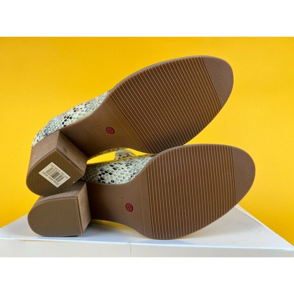 Blondo Neda Ankle Booties Womens 9M Snakeskin Leather Waterproof Heels B6689 NWT - Picture 8 of 10